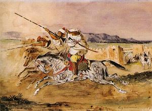 EUGENE DELACROIX-1832 FANTASIA ARABE